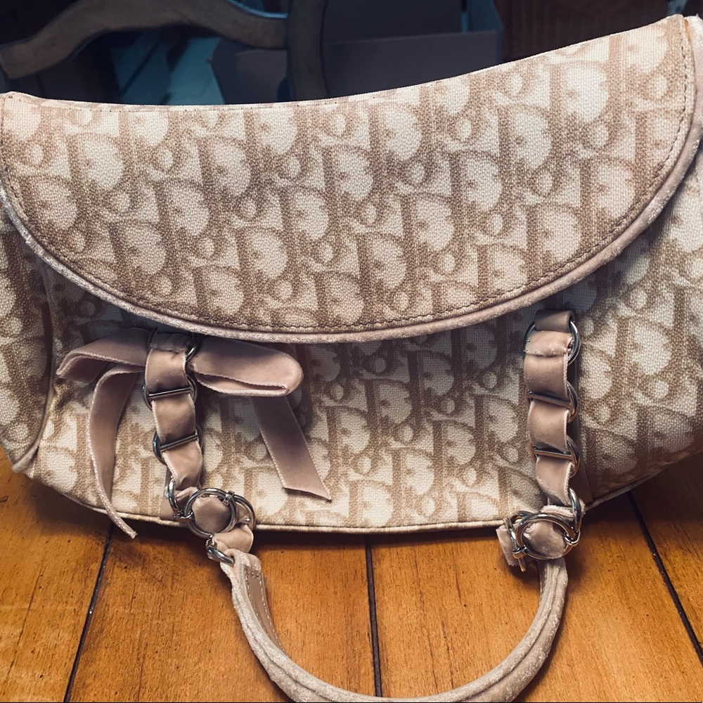 Beautiful Beige Dior Bag, WITH accessories.  Lightly used, looks NEW! Vintage